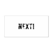 Medium NEXT! rubberzegel Rubberstempel (Afrduk)