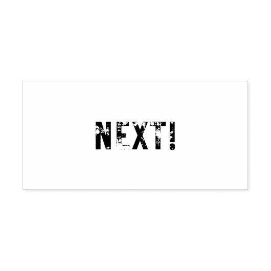 Medium NEXT! rubberzegel Rubberstempel (Afrduk)