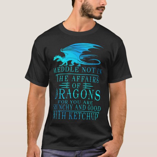 Medium niet bij de Dragons T-shirt (Voorkant)