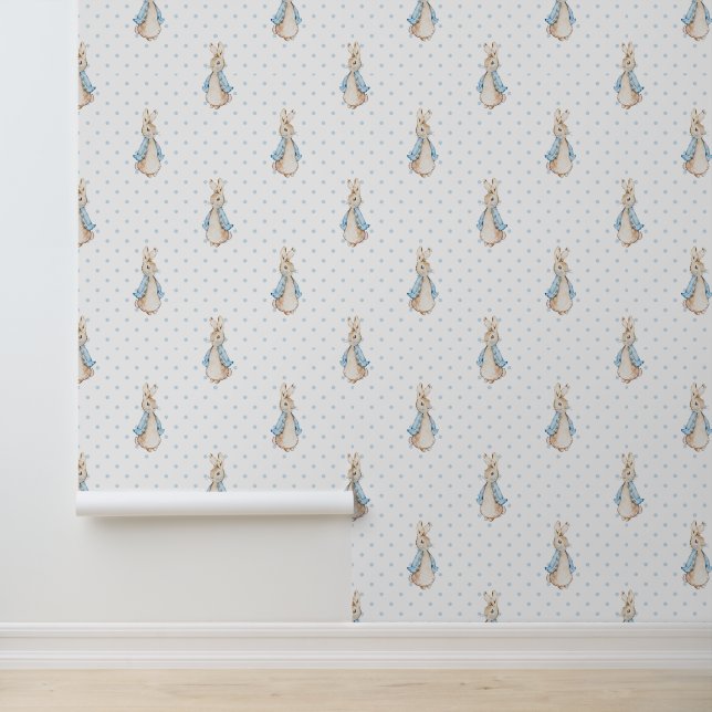 Medium Peter het Konijn Beatrix Polka Dot Behang (Applicatie)