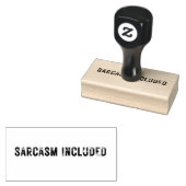 Medium SARCASME INBEGREPEN Rubber Stamp Rubberstempel (Gestempeld)