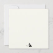 Medium Schnauzer Note Kaart Notitiekaartje (Achterkant)