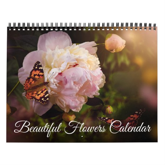 Medium Size Beautiful Flowers Calendar Kalender (Hoes)