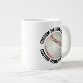 Medium Size Personalized Text Baseball Custom Extra Grote Beker (Voorkant rechts)