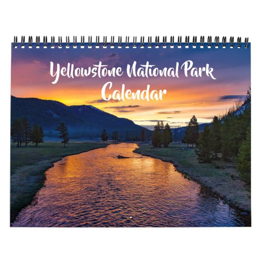 Medium Size Yellowstone Park Calendar Kalender (Hoes)