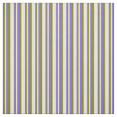 Medium Slate Blue, Green & Beige Pattern Stof (Swatch)