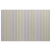 Medium Slate Blue, Green & Beige Pattern Stof (Fat Quarter)