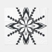 Medium Snowflake Fleece Blanket Deken (Voorkant (Horizontaal))