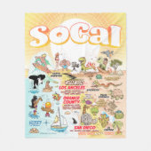 Medium SoCal Fleece Blanket Deken (Voorkant)