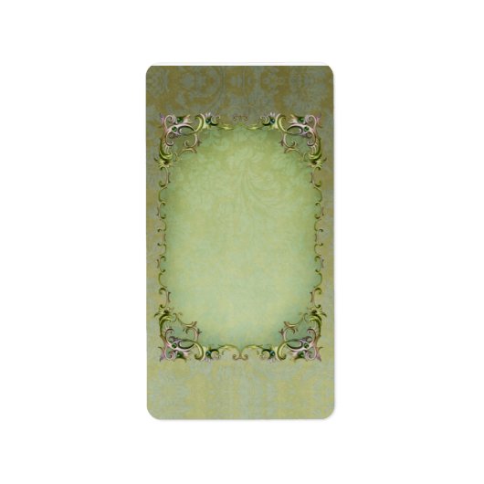 Medium Spring Brocade Apothecary Label (Voorkant)