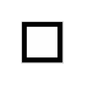 Medium square frame / 中平角 	rubberstempel (Afrduk)