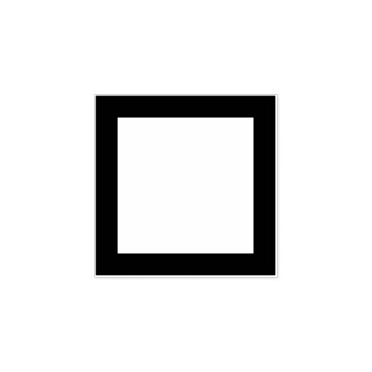 Medium square frame / 中平角 	rubberstempel (Afrduk)