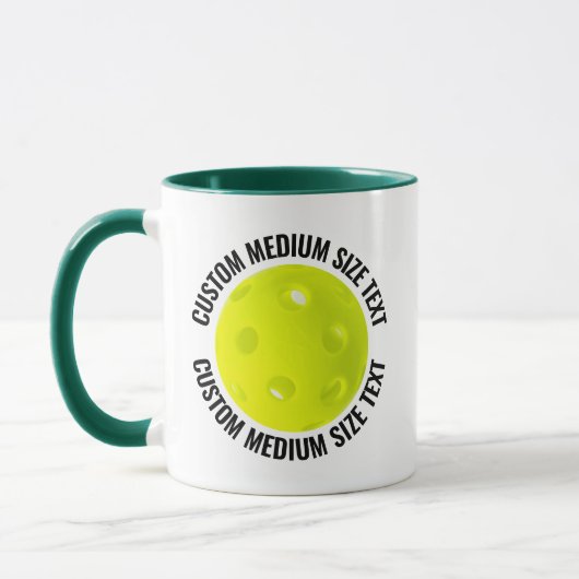 Medium Text H. GREEN Combo 11oz Aangepaste Pickleb Mok (Links)