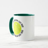 Medium Text H. GREEN Combo 11oz Aangepaste Pickleb Mok (Voorkant links)