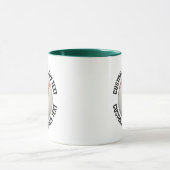 Medium Text JAGEN. GROEN Combo 11oz Aangepaste Hon Mok (Midden)