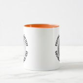 Medium Text ORANGE Combo 11oz Aangepaste Golf Mok (Midden)