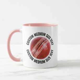 Medium Text ROZE Combo 11oz Aangepaste Cricket Mok