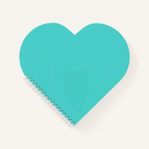 Medium Turquoise Hart Notitieboek