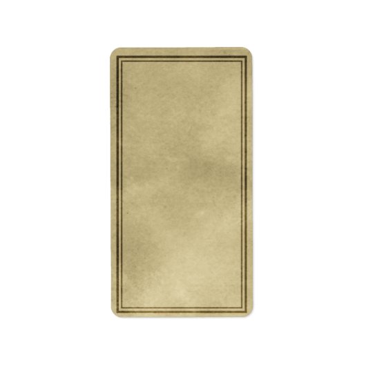 Medium verticaal apothekerlabel etiket (Voorkant)