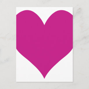Medium violet rood hart briefkaart