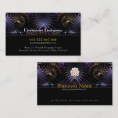 Médival fractal avec Carte de visite de logo (Devant / Derrière)