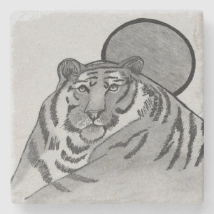 Medlin Wildlife "Tiger" -serie Stenen Onderzetter
