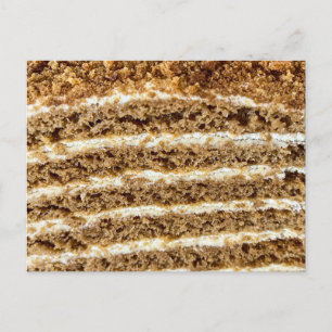 Medovik Honey Cake Abstract Briefkaart