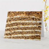 Medovik Honey Cake Abstract Kaart (Gele Bloem)