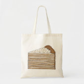 Medovik Honey Cake Slice Russisch Oekraïens Desser Tote Bag (Voorkant)