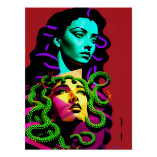 Medusa afgeleid perfect poster