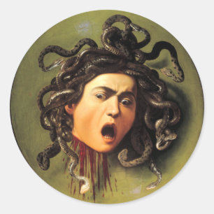 Medusa, Caravaggio Ronde Sticker