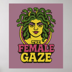 Medusa de vrouwelijke blik poster