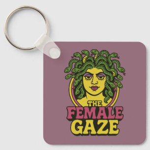 Medusa de vrouwelijke blik sleutelhanger
