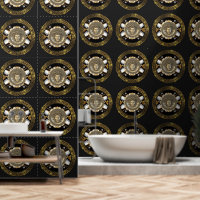 Medusa en Griekse Meander Sleutel Ontwerper