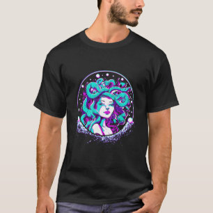 Medusa en Vaporwave Medusa met Griekse mythologie T-shirt