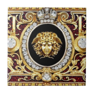 Medusa Golden Gems wandtegels Tegeltje