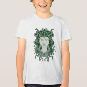 Medusa Gorgo Slang Gorgon Monster Griekse mytholog Tri-Blend Shirt