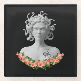 Medusa Gorgon Griekse mythologie Glazen Onderzetter