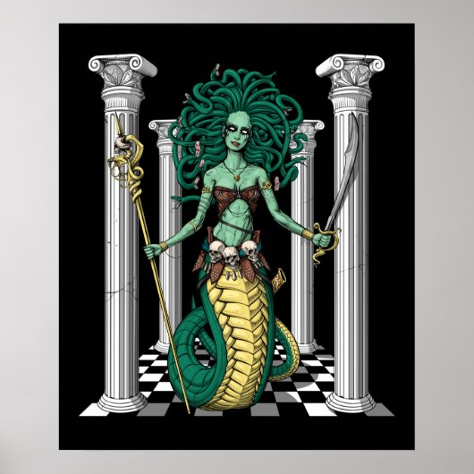 Medusa Gorgon Poster (Voorkant)