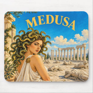 Medusa, gotische fantasie monster muismat