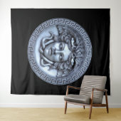 Medusa Gouden Wandkunst Wandkleed (In Situ (horizontaal))