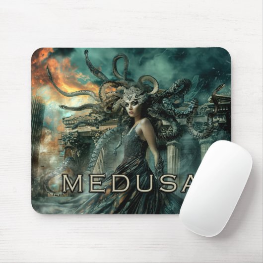 Medusa, Griekse mythologie Slang Godin, Gorgon #3 Muismat (Met muis)