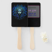 Medusa handventilator handwaaier (Voorkant en achterkant)