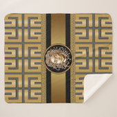 Medusa Head Gold Sherpa Deken (Voorkant (horizontaal))