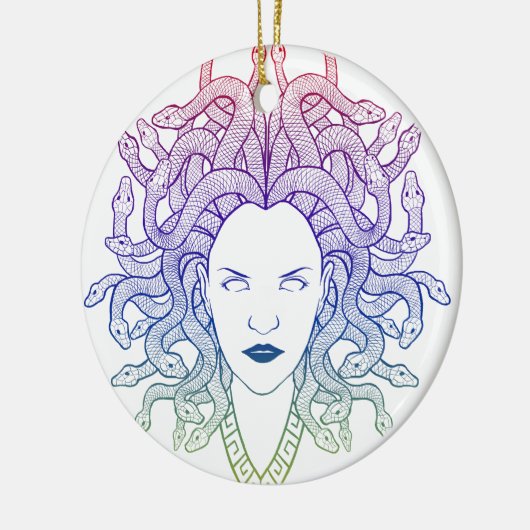 Medusa Head Keramisch Ornament (Links)