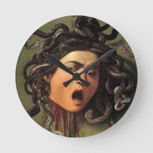 Medusa Head van Caravaggio Ronde Klok