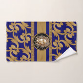 Medusa luxe Baroque Gold en Blue Bad Handdoek (Handdoek)