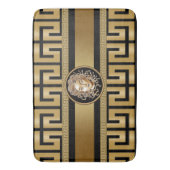 Medusa luxe zwart-wit en gouden bath mat (Voorkant Verticaal)