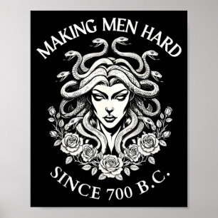 Medusa Maakt Mannen Hard Sinds 700 vC Griekse Grap Poster
