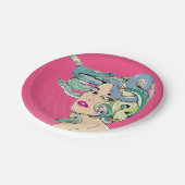 Medusa-Pop Papieren Bordje (Gekanteld)